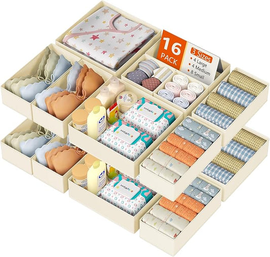 Drawer Organizer Clothes 16 Pack