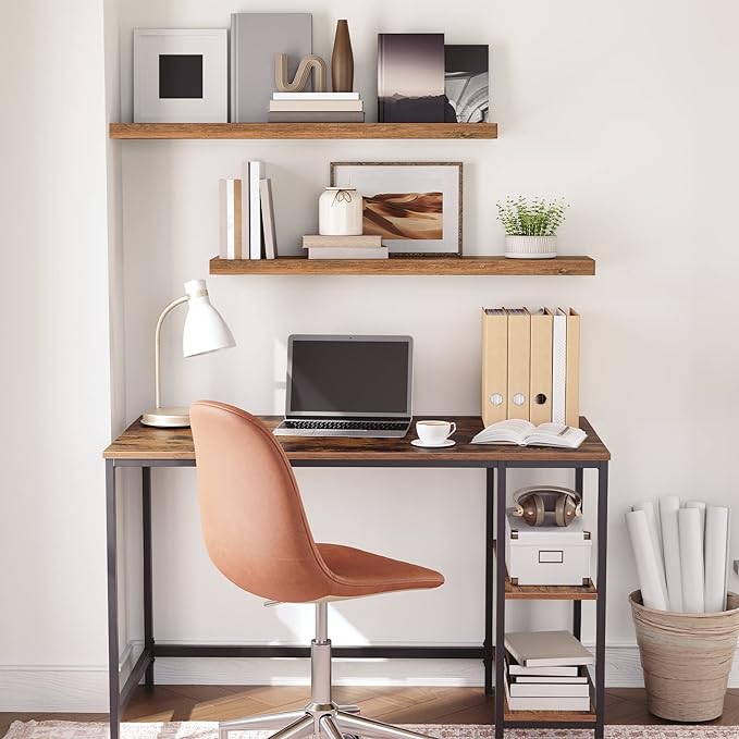 Floating Shelves for Wall, Rustic Brown BF100BJP201G2