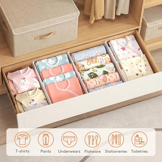 6" Tall 9 Pack Drawer Dividers