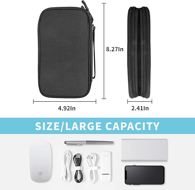 Electronics Organizer Travel Case, SD Card-Black