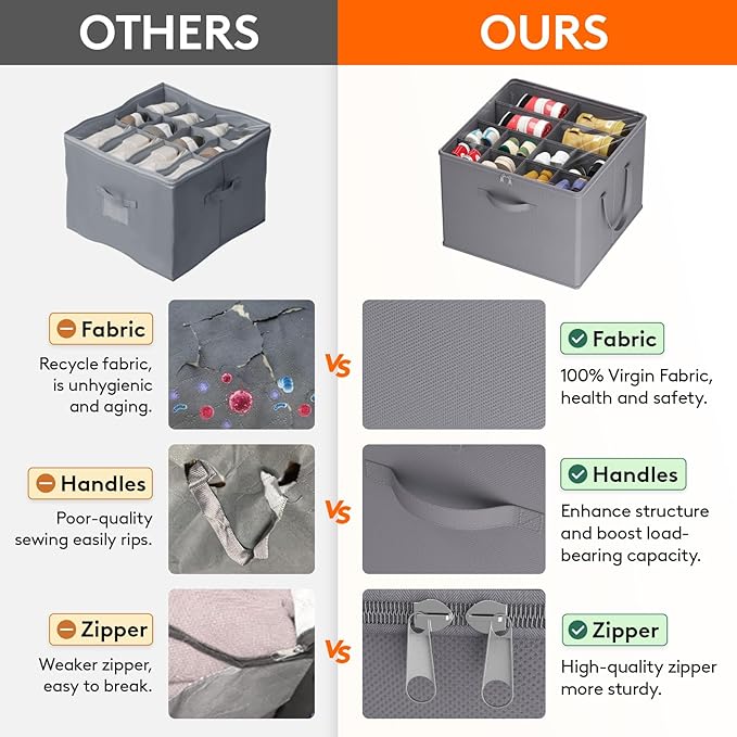 Lifewit Shoe Storage Organizer for Closet, Fabric Large Shoe Box Storage Containers with Clear Cover, Foldable Bins for Boots Heels Sneakers Fits 24-32 Pairs (Each 12-16 Pairs) 2 Pack Gray