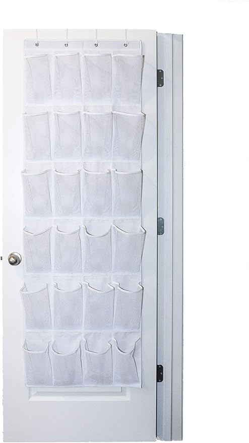 Roomganize Large Shoe Organizer, Sneaker Rack, for Men's Big Shoes (White)