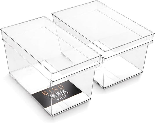 Plastic Storage Bins, Large, Deep, THE HANDLER COLLECTION