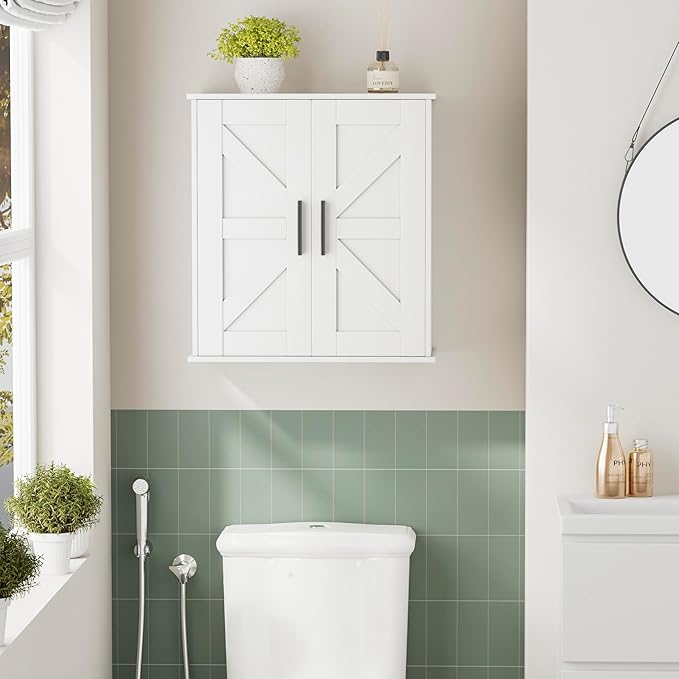 Bathroom Wall Cabinet, 11.8" D