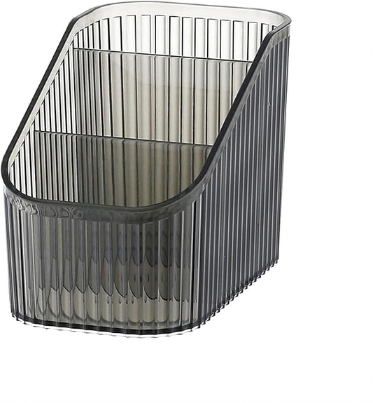 Large Capacity Makeup Brush Holder, 3 Slot Makeup Brush Cup, Black-S