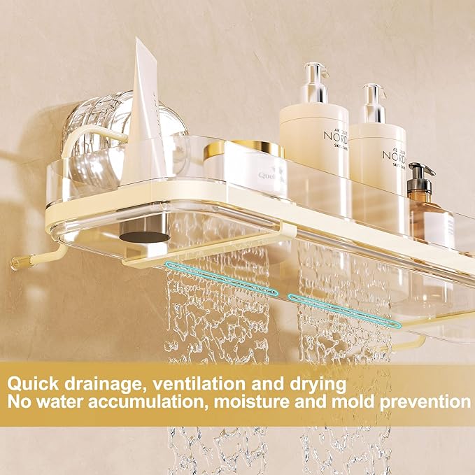 Suction Cup Shower Caddy, Clear