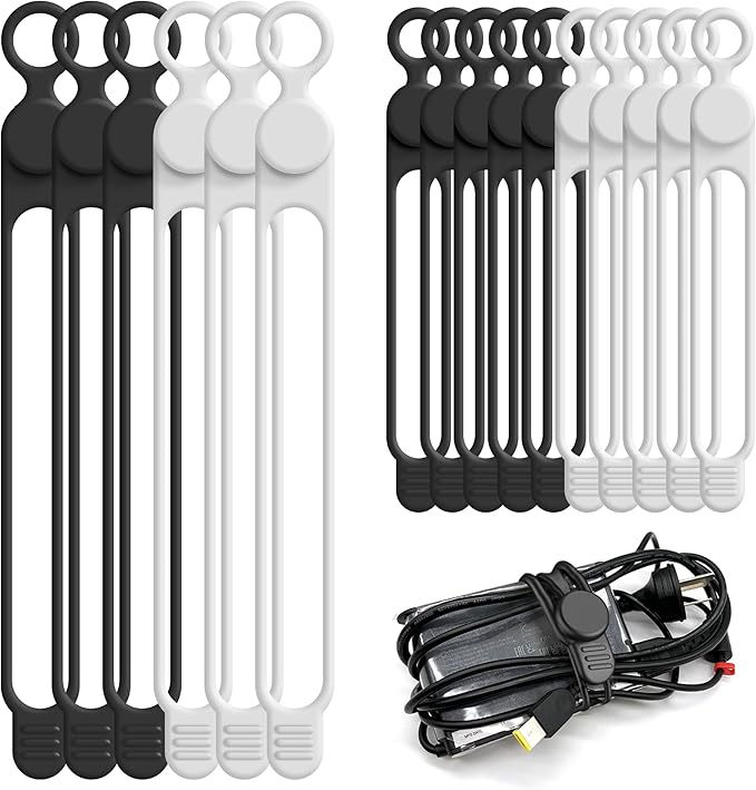 Silicone Cable Ties Cord Organizer Cable Management