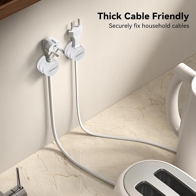 8 Pack Magnetic Cable Clips Cord Holder