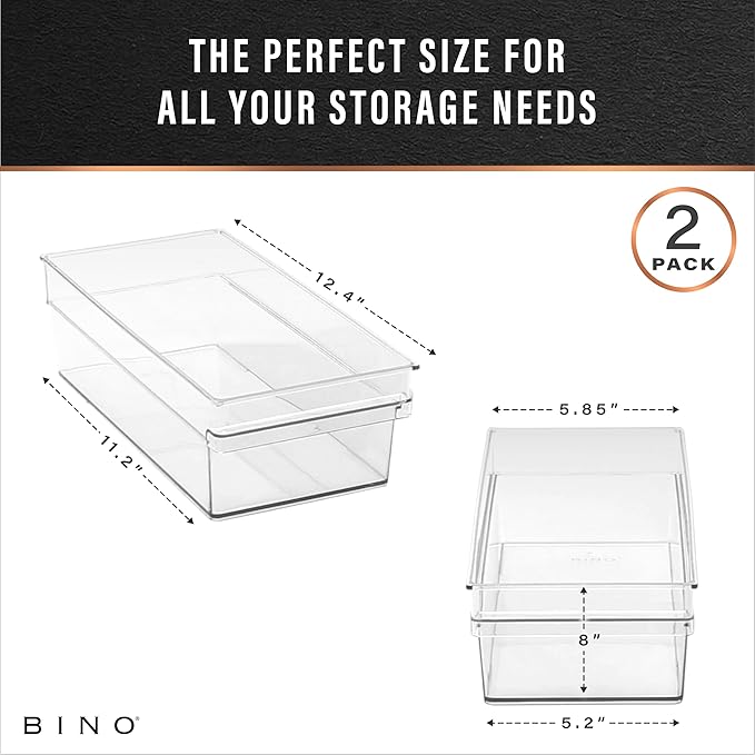 Plastic Storage Bins, Medium, Shallow, THE HANDLER COLLECTION