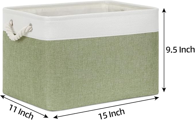Bidtakay Large Fabric Baskets for Organizing [3-pack] Closet Organizers