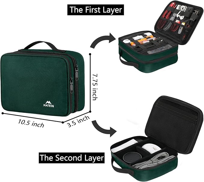 Electronics Travel Organizer, Peacock Blue