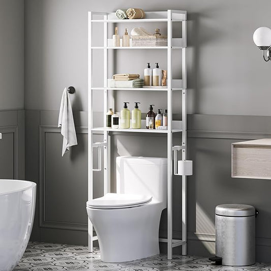 Over The Toilet Storage Rack, White TSBW0401