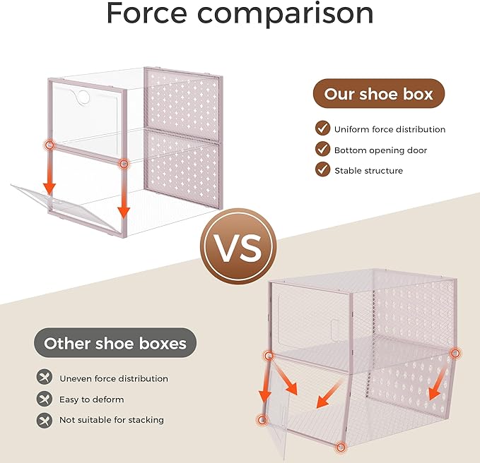 15 Pack X-Large Shoe Storage Boxes