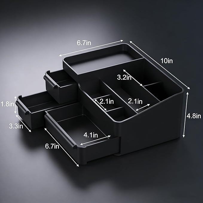 Mens Bathroom Organizer for Cologne, Perfume Stand with Drawers