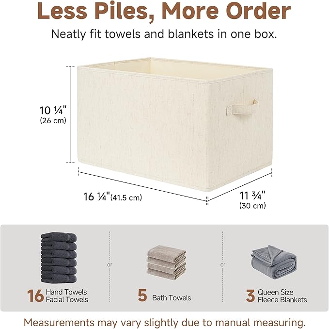 Closet Organizers and Storage Bins, Shelf Baskets for Clothes Storage