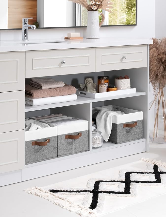 Fabric Shelf Baskets, Closet Organizers and Storage Basket