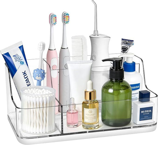 White Cosmetic Storage Box Dressing Table & Bathroom Counter Storage Lipstick