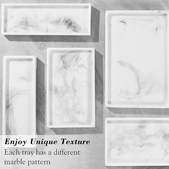 Bathroom Vanity Tray, Resin Toilet Tank Tray, Kitchen Trays