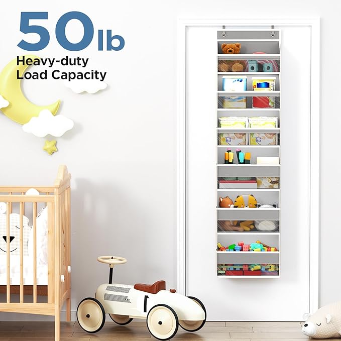 6 Tiers Over The Door Organizer, 1 Grey