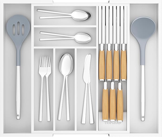 Bamboo-Silverware-Drawer-Organizer-Kitchen, White