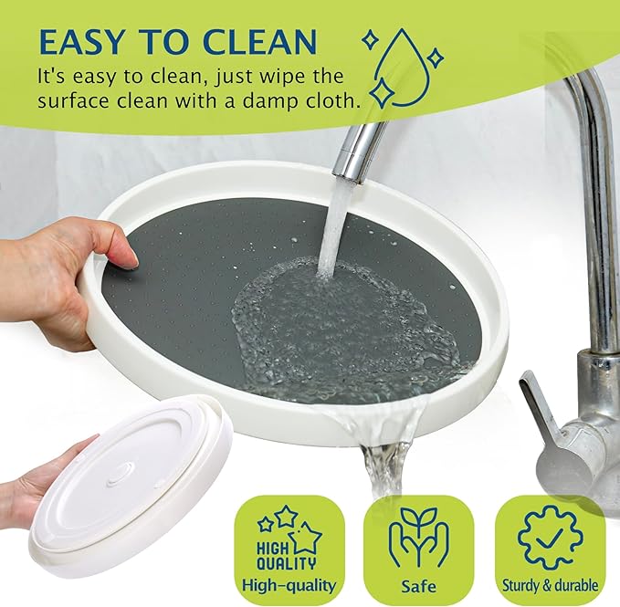 Lazy Susan Turntable, Set of 4, 4 Pack 12 in