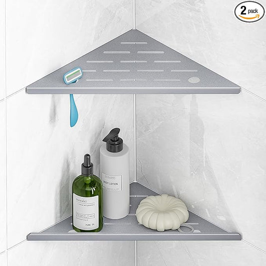 Corner Shower Shelves with Rozar Hole