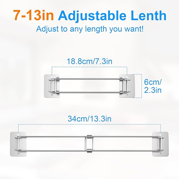 Songsoso 2 Pack RV Shower Corner Storage Bar, Camper Shower Caddy