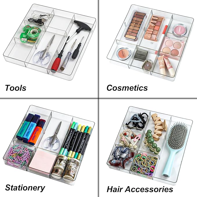 Adjustable Clear Drawer Organizer