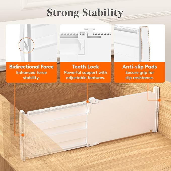 6" Tall 9 Pack Drawer Dividers
