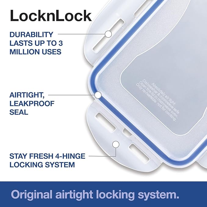 & LOCK Easy Essentials Food Storage lids/Airtight containers, BPA Free, 54 Ounce