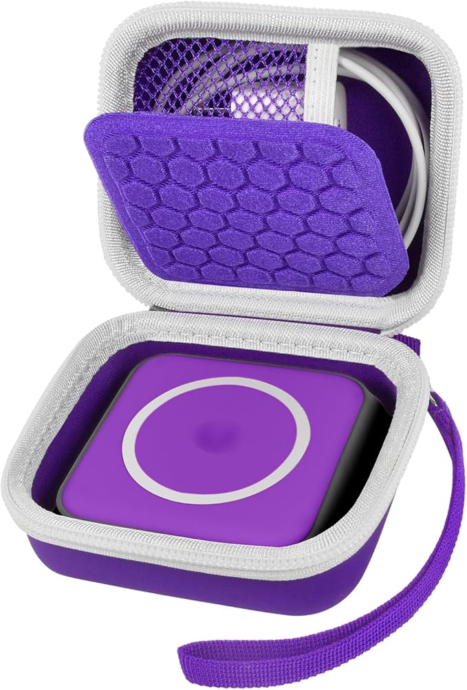 Hard Shell Travel Case for Foldable 3-in-1 Wireless Charger, Portable Storage Organizer for UCOMX/for Hicober/for Iseyyox/for LISEN Charging Station, Protective Bag for Cables & Adapters (Box Only)
