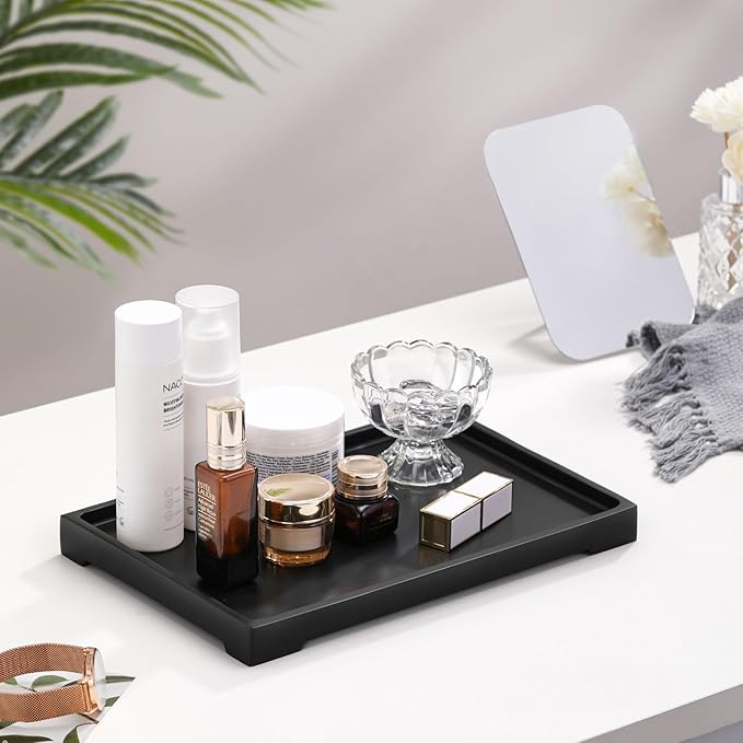 Vanity Tray, Bathroom Tray Toilet Tank Storage Tray, Resin Kitchen Sink Trays