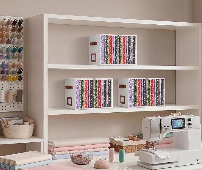 Fabric Storage Box with 8.5 x 11 Inch Fabric Organizer Boards