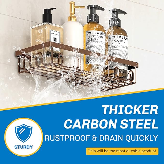 Shower Caddy 9 Pack, Brown 9 Pack