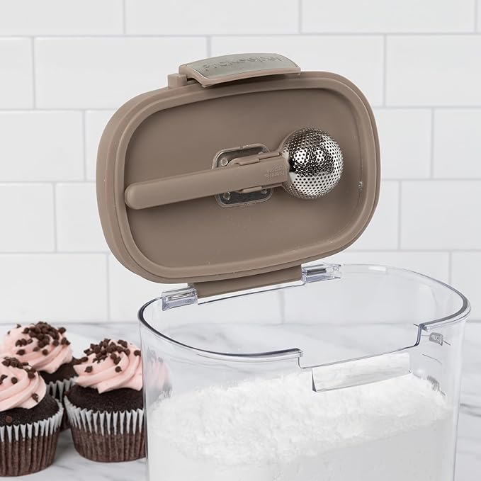 ProKeeper+ Airtight Food Storage Container Set, Taupe, 13-Piece