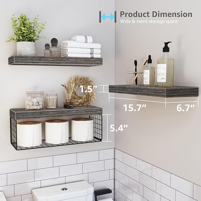 Bathroom Shelves Over Toilet, 019-GY3