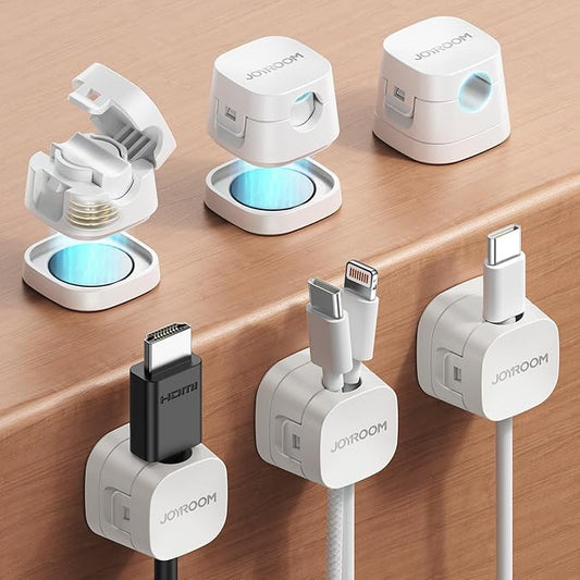 Detachable Magnetic Cord Organizer w/Secure Snap-Lock