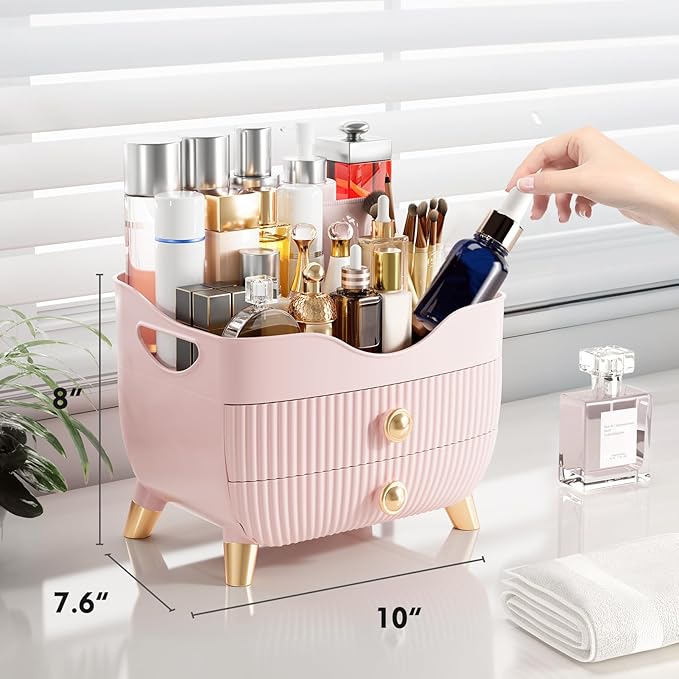 Makeup Organizer Countertop, Pink