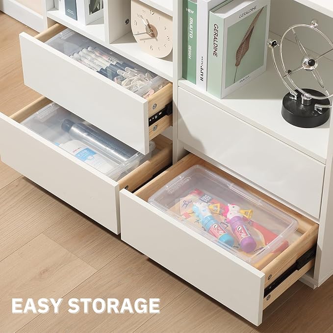Clear Shoe Boxes 12 Pcs Plastic Storage Bins with Latching Lid Rectangular Storage Boxes Durable See-Through Lidded Shoe Boxes for Art Supplies and Home (Clear)