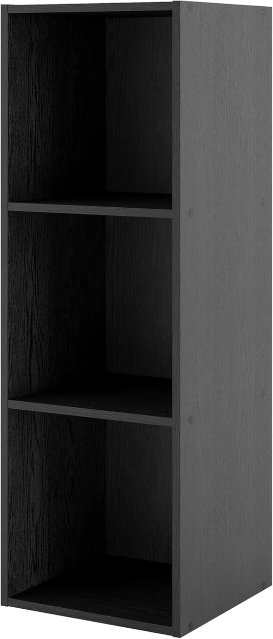 Homes, Inside + Out Apexa 3-Cube Storage Organizer Shelves, Black