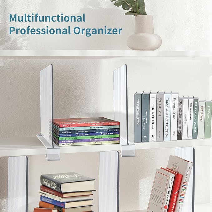Acrylic Shelf Dividers for Closet Organization, 8PCS