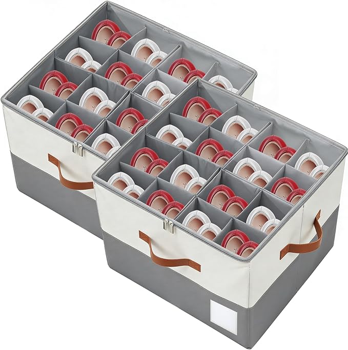 Shoe Organzier for Cloest - 2pack Adjustable Shoe Storage Box Fits 8-16 pairs,shoe Bin with Pop-Up dividers,Space Saver shoes Box organizer with Clear Dust Cover,Foldable shoe Cubby Storage Containers