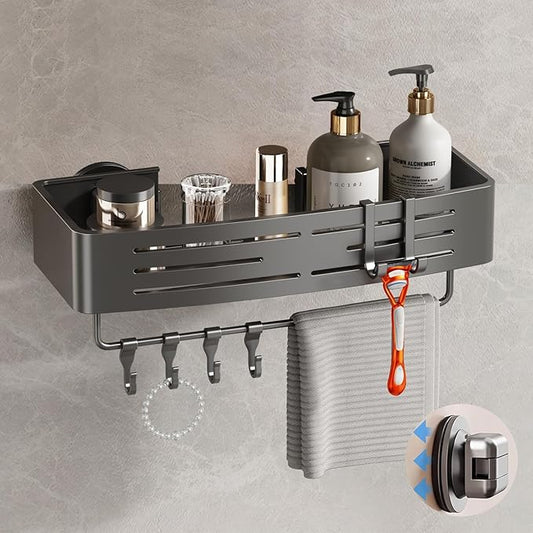 Shower Caddy Suction Cup, 1 Pack Shower Shelves for Inside Shower No Drilling