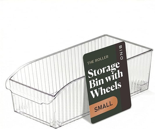 Plastic Storage Bins with Wheels, Small, THE ROLLER COLLECTION