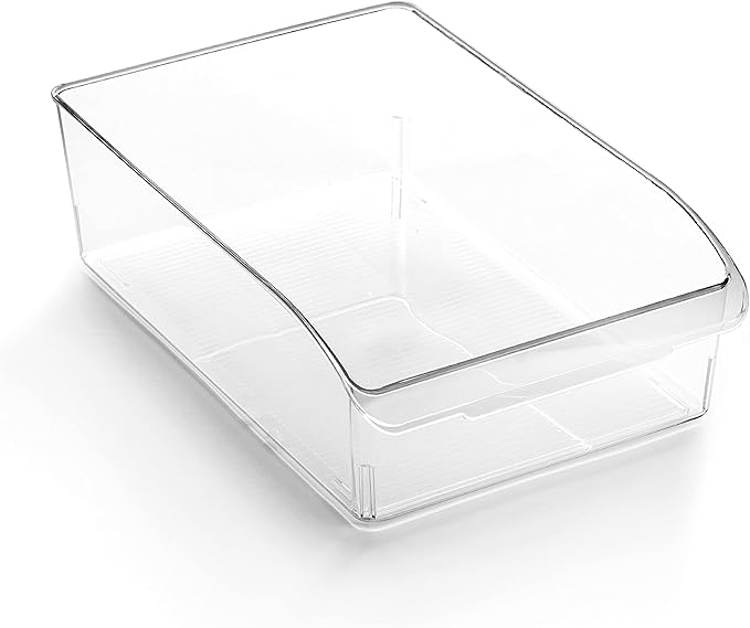 Plastic Storage Bins, Medium, THE CURVE COLLECTION, Multi-Use Organizer Bins