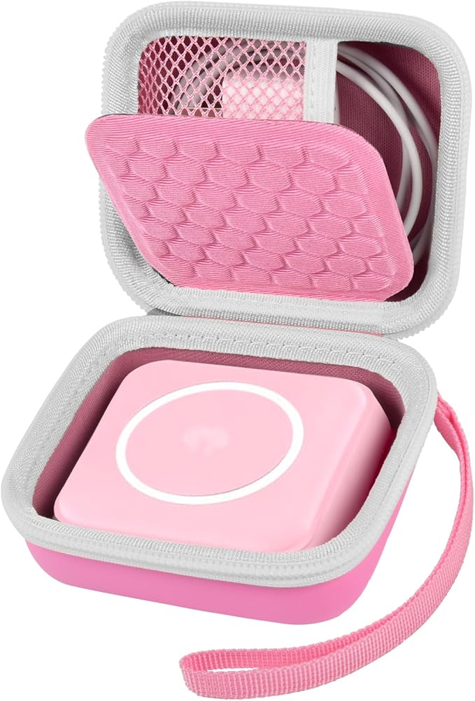 Hard Shell Travel Case for Foldable 3-in-1 Wireless Charger, Portable Storage Organizer for UCOMX/for Hicober/for Iseyyox/for LISEN Charging Station, Protective Bag for Cables & Adapters (Box Only)