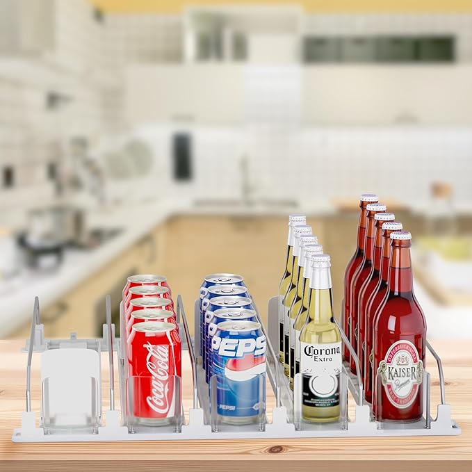 Drinks Organizer for Fridge and Pantry