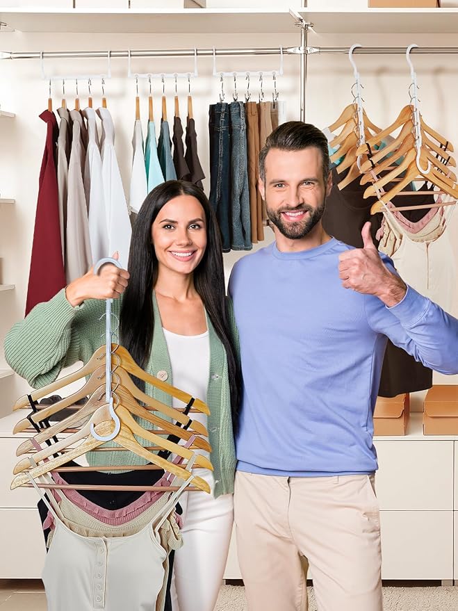 DAY White Magic Space Saving Hangers, Premium Smart Hanger Hooks