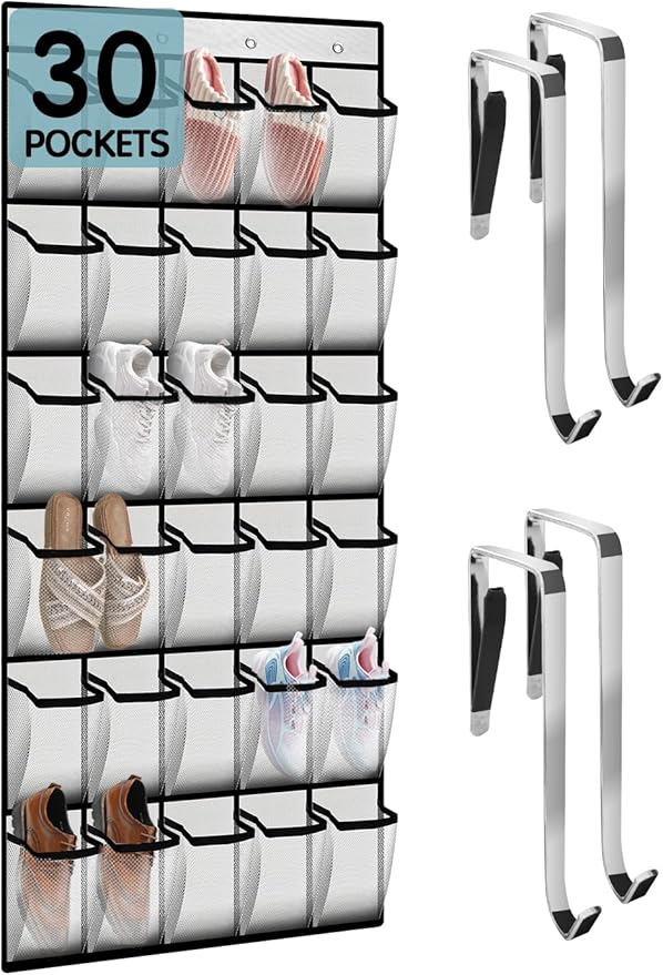 Kotkn 30 Compartment Breathable Mesh Pocket Over the Door Hanging Over the door