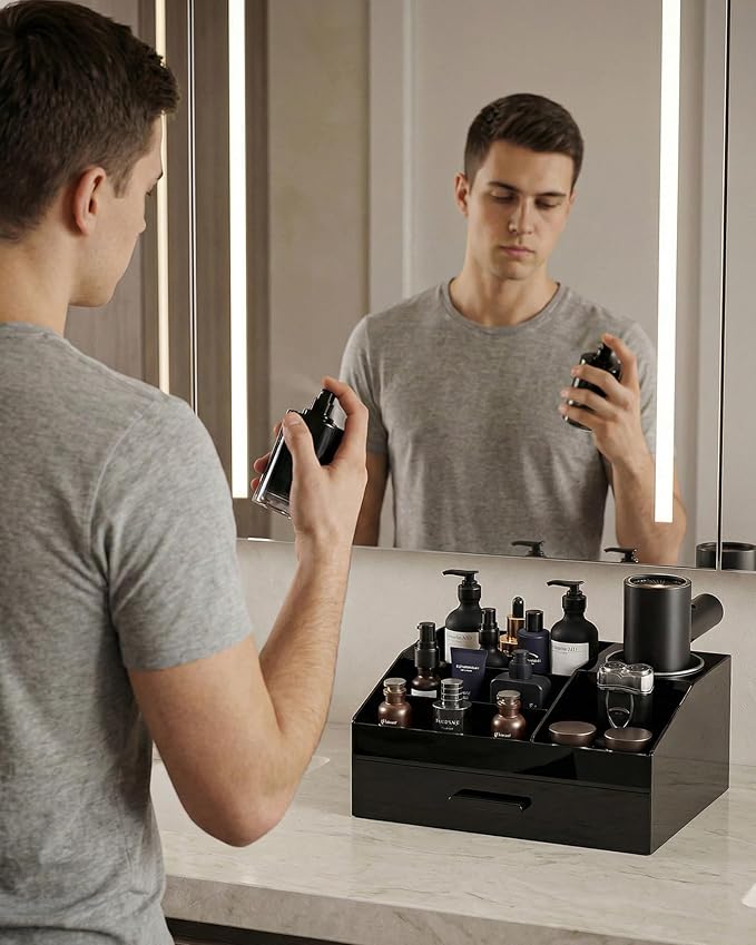 Cologne Organizer with Drawer, Cup